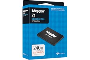 SEAGATE TECHNOLOGY Seagate YA240VC1A001 Maxtor Z1 Disco Duro sólido - 240 GB, SATA, 6 GB/S, 2,5", Color Negro
