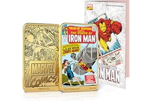 FANTASY CLUB Collezione Completa di lingotti Marvel Iron Man 24 carati placcati in Oro/Regali Ufficiali Marvel Edizione Limitata