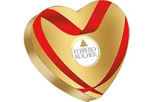‎FERRERO Ferrero Rocher Herz – Knusprig-cremige Nuss-Pralinen-Spezialität in dekorativer Herzschachtel – 1 Packung à 125 g