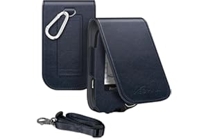 MEDMAX Hülle für Freestyle Libre 3/2 / Libre Reader Blutzuckermessgerät, Hülle mit Neckholder zum Umhängen, Kunstleder Schutzhülle Cover mit Karabinerhaken für Diabetiker, (Marineblau)