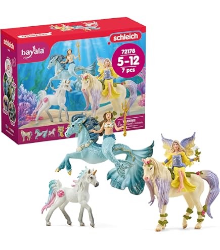 2 Figurines Schleich Apalu Et Renard De Lune - Série Lunaja, Comme Neuves (Occasion)