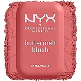 NYX PROFESSIONAL MAKEUP Rubor en polvo Buttermelt, resistente a la decoloración y a la transferencia, hasta 12 horas de uso, 