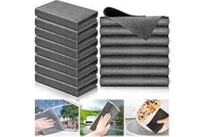 VEVOQIM 15 Stück Verdicktes Magisches Reinigungstuch Wiederverwendbare Mikrofaser Reinigungstuch Verdickt, für Autos,Küche,Glas, Badezimmer