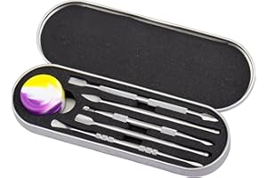 NANABORN Strumenti Intagliare Cera in Acciaio Inox con Scatola portaoggetti per Argilla Scolpire/Modellare