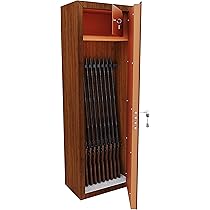 Armadio Portafucili Blindato 'Puebla' In Acciaio Effetto Legno - 8 Posti Con Cassetto - Foto 11