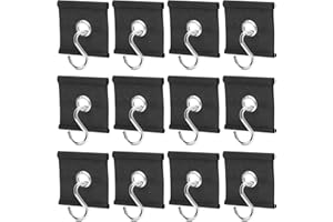 Riceel Kederöse für Kederschiene, 12 Stück Markisen Paspelhaken für Caravan, Tragbare kederschiene Haken für 5/6 mm, S-Haken, Camping Markisen Haken