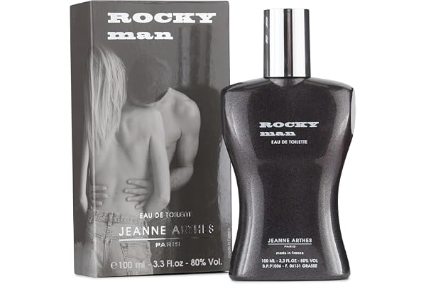 JEANNE ARTHES - Parfum Homme Rocky Man - Eau de toilette - Flacon Vaporisateur 100 ml - Fabriqué en France à Grasse