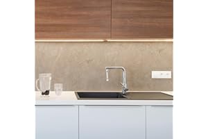 CREARREDA Küchenrückwand Selbstklebend Made in Italy Einfache Anwendung Spritzschutz aus PVC Wasserbeständig und Langlebig.