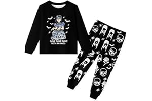 Brigcalki Girls Pjs Girls Girls Pyjamas Set For Kids Short Sleeve Game Sleepwear Tops and Pant for Kids 3-12 Years