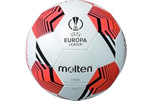 MOLTEN UEFA Europa League UEL Official Football, White/Orange/Black