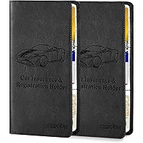 LINTRU Car Registration And Insurance Holder Trifold Oversized Fit With - View #4