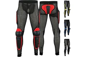 German Wear Schutz-Hosen für Erwachsene, atmungsaktive Stretch-Armor-Ausrüstung für Motorrad, Motocross und Skateboarding
