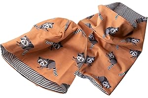 Jacob`s - Die Babymoden-Manufaktur Children's Reversible Beanie & Snood Raccoon Set