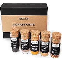 Gewürzbox „Schatzkiste“ | Geschenkset mit fair gehandelten Gewürzen | Premium Manufakturprodukt | handmade, nachhaltig…