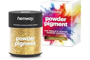 Hemway polvo de pigmento Pot 15g / 0.5oz - metálica de la chispa del oro oscuro multiuso Mica cosmético seguro Body Nails Artes Artesanía Resina Epoxi Vasos de pintura de poliuretano cera se derrite