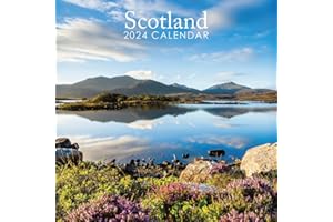 ROCHLI 2024 Scotland 12" x 12" Square Hanging Wall Calendar - No Plastic - Planner, Scottish, Caledonia, Highlands, Organiser, Home, Family, Schedule, Agenda, Gift