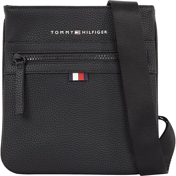 Sac à Bandoulière BOSS Numah Saddle Bag En Cuir - Noir - Dimensions 22x17x9 Cm, Sangle Réglable
