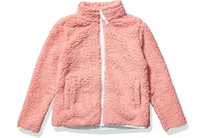 Amazon Essentials Giacca con Cerniera Integrale in Pile Sherpa Bambine e ragazze
