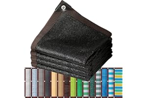 SDLLG Sonnensegel mit Ösen Schattiernetz Schattennetz mit 90% Schattierwirkung UV-Schutznetz 2x2M Gartennetz 15 Farben Pass zu Ihrem Garten Sonnenschutzgewebe Windschutz Sichtschutz Zaun