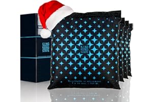 King Kong State Osuszacz powietrza do samochodów – 4 x 500 g poduszka osuszająca do zaparowanych szyb samochodowych – z wypełnieniem zapobiegającym zaparowaniu wielokrotnego użytku