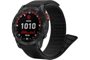 SONGSIER Pulseira Fenix 7, 22mm Substituição de Nylon, correiapara Garmin Fenix 7 Solar/Garmin Fenix 7 Sapphire Solar/Fenix 6/Fenix 6 Pro/Fenix 5/Fenix 5 plus/ Instinct/Forerunner 935 /945/ Approach S60