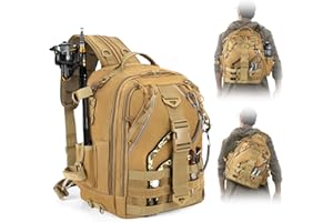 Jueachy Fishing Tackle Backpack with Rod & Gear Holder Lightweight Outdoor Water-Resistant Fishing Shoulder Storage Bag