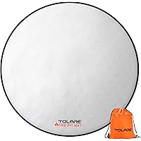 Tolare Feuerfeste Unterlage 61 cm, Feuerschutzmatte für Deck, Hitzebeständige Feuerstellenmatte Rund, Glasfaser…