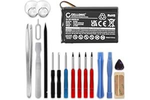 subtel, battery sat nav compatible with Garmin Drive 50LMT, Drive 50, Drive 51 LMT-S (1100mAh, 3.7V) + Tool-kit 17pcs Replacement battery 361-00056-00 361-00056-50 361-00045-00