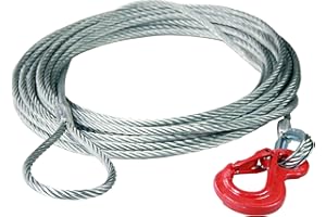 EXAR Crochet de fixation avec œillet et corde forestière, de charge, métallique, câble en acier, diamètre : 8 à 16 mm, longueur : 1 à 30 m (12 mm / 15 m)