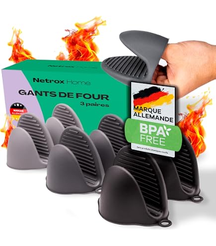 Poignée De Protection Ghost Rouge – Anti-Chaleur Et Froid Pour Casseroles, Poêles Et Bols, Jusqu'à 250°C