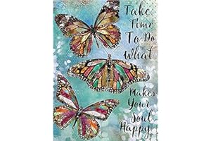 VETPW 5D DIY Palabras Motivacionales Diamante Pintura Kit, Mariposa Diamond Pasted Painting Kit Completo Bordado De Punto De Cruz Diamante Arts Craft para Decoración de la Pared del Hogar (30x40CM)