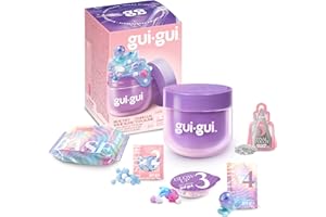 Gui Gui Clear Slime - Beautify & Level Up Your Slime With a Major GLOW-UP - 13 Different Gui Gui Scented Slimes and 4 Amazing Textures to Collect - Gifts for 6+ Year Girls Boys & Teens