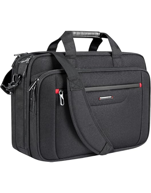 SPAHER Aktetas Heren Werktas Laptoptas 17 Inch Zakelijk Tas Waterdichte Schoudertas Messenger Bag Heren Handtassen voor Mannen met Verstelbare Riem Khaki