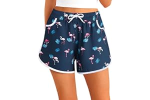 APTRO Pantalones Cortos Mujer,Bikini Deportivo Mujer Shorts de Protección UV para Playa,Tiempo Libre Yoga Verano Gimnasio