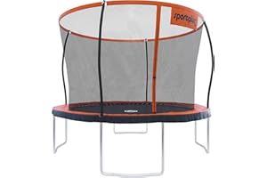 SportPlus | Trampoline pour Enfant Ø 305 & 366 cm, Cadre breveté, sécurisé grâce au Filet intérieur & à la Bordure, Trampoline extérieur Enfants & Adultes, Max 120 kg ou 150 kg