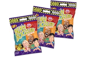 Jelly Belly Bean Boozled Nachfüllbag 3er Bundle (162g) – Süßigkeiten Spaß - Jelly Beans eklig & lecker 7. Generation - Extremes Spiel für Mutige – 20 klassische & verrückte Candys für Spielabend