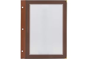 Securit Wood Range Inserts A4 Lot de 5 Marron