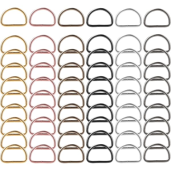 100 Anneaux En D Métalliques Argentés 25 Mm - Pour Sacs, Ceintures, Accessoires, Bricolage
