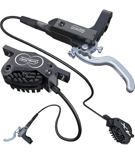 Zoom XTECH HB-100 Hydraulische Scheibenbremsen Für MTB & Rennrad – Ziehleitungs-Ölbremse Mit CNC-Fräsung Für Mountainbikes Und E-Faltautos