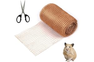 MONEMEY Kupfernetz 12,5 cm x 10m, 100% Reines Kupfergeflecht, Kupfergewebe zum Destillieren, Kupferband zum Bauen von Löchern, Schützen von Setzlingen und Samen für Haus und Garten