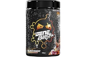 Gene Blast Black Magic Pre Workout – Strength, Energy, Focus & Muscle Pumps | BCAA + EAA | High Stim | No Crash | 720g (Cherry Cola)