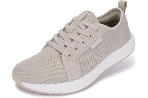 WHITIN Women's Wide Toe Box Shoes with Soft Smooth Inner | Wide Width Fashion Diabetic Sneakers | Zero Drop Sole