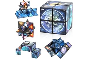 CAPANEUS Sternenwürfel Zauberwürfel, Infinity Cube, Anti Stress Würfel IQ Puzzle, Unendlichkeitswürfel Zappelspielzeug, Magic Cube, Zauberwurfel Spiele, Geschenkideen ab 6 7 8 9 10 11 Jahre Jungen Mädchen