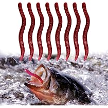 Esca Artificiale Baitworm A Forma Di Verme - 17-18 Pezzi Morbidi In PVC Per Pesca In Mare E Acqua Dolce
