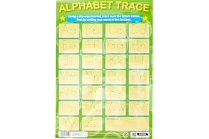 Sumbox Educational English Alphabet Trace Writing Wall Poster 2150,Multicolor,29.70 x 42.00 cms