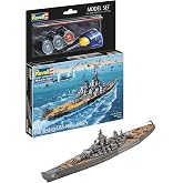Model Set Battleship USS New Jersey-Revell model kit with basic accessories