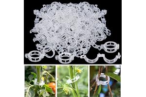 300 st Tomatklämmor för Klätterväxter – Återanvändbara Växtklämmor i Plast för Tomater, Gurkor, Blommor och Ärtor