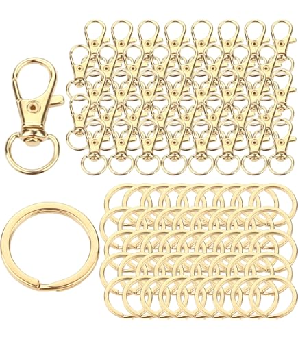 PandaHall Moschettoni Rotondi 25mm - 28 Pezzi 14 Colori Per Borse, Gioielli E Artigianato - Foto 10