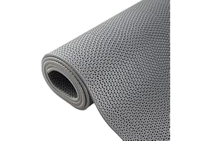 BWKJMY Drainage Non Slip Floor Mat 0.9x3m 5.5mm Thick Commercial Rubber Mat Garage Pools Restaurant Bars Bathroom Patio Outdoor Indoor Splash Matting, Waterproof Carpet Grey Mat