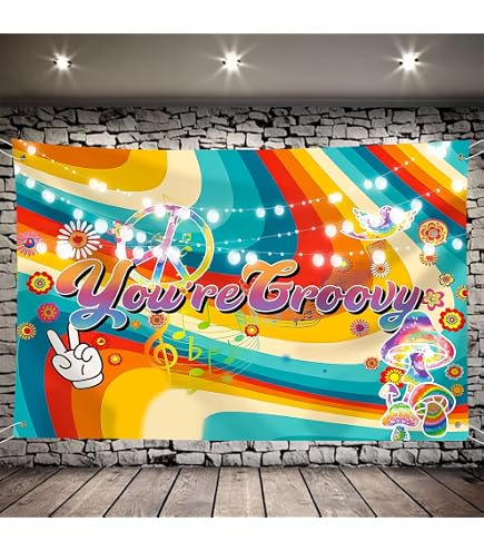 Boland 44503 - Bannière Peace, Taille 74 X 220 Cm, Paix, Fleur